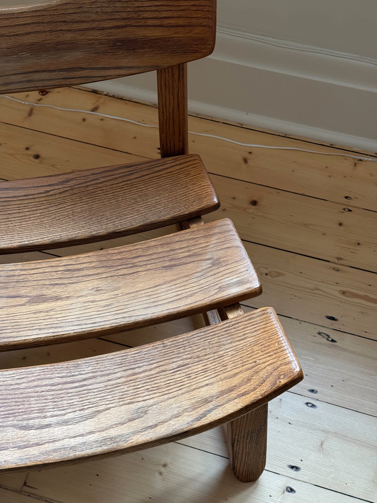 Pair of Brutalist Oak Chairs by Dittmann & Co, Netherlands, 1960's