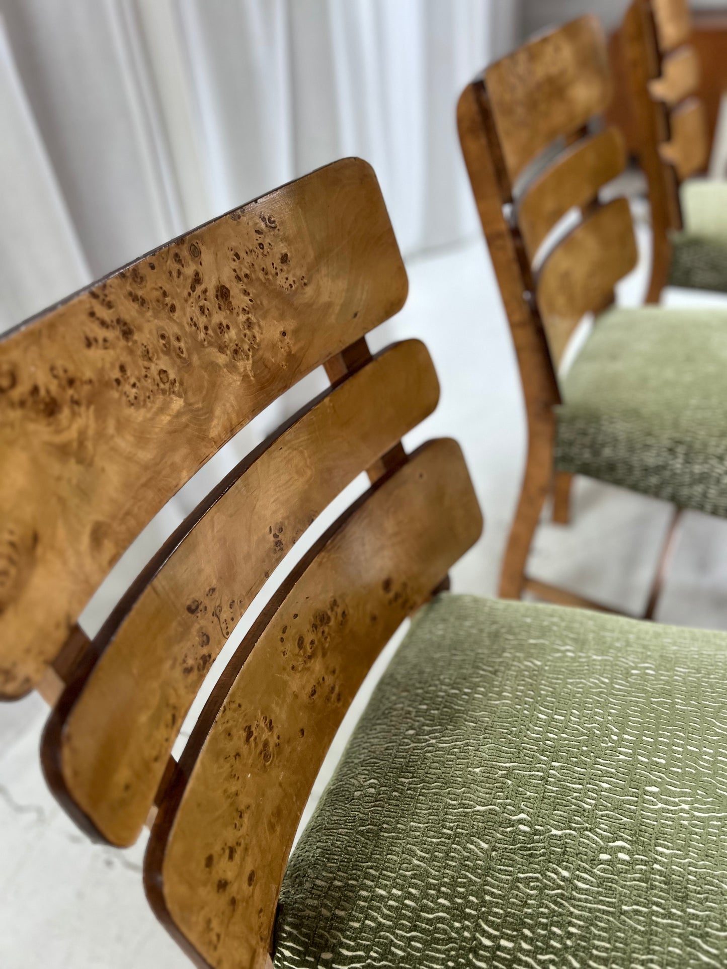 Restored Burl Chairs - Set of Eight