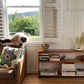 Vintage timber book shelf