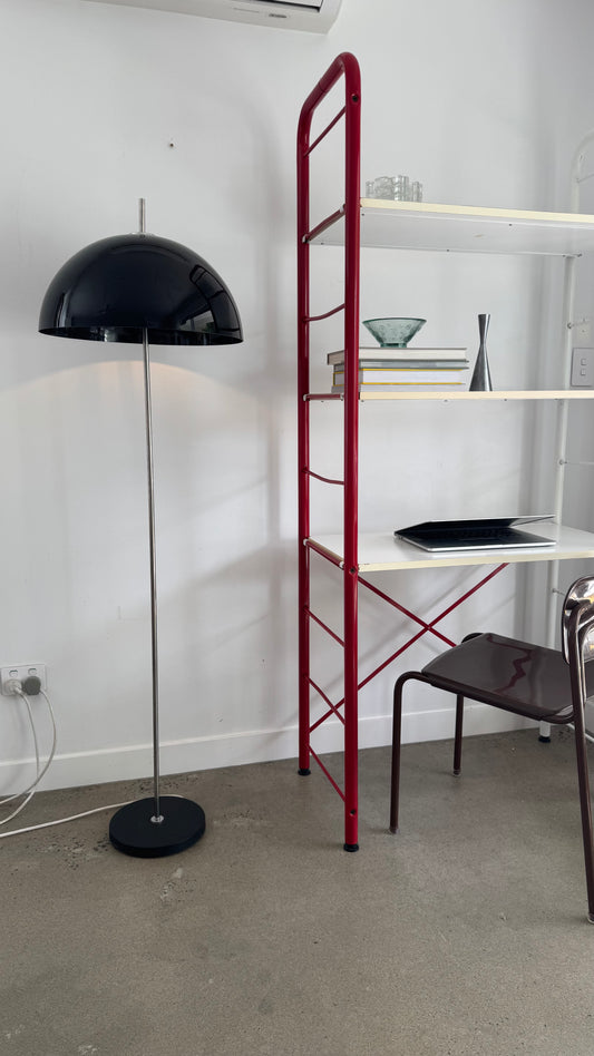 Original 1970s Black Mushroom Floor lamp