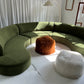 Bespoke Green Curved Modular Sofa