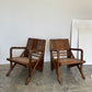 Vintage Burmese Teak and Rattan Easy Chair - Two Available