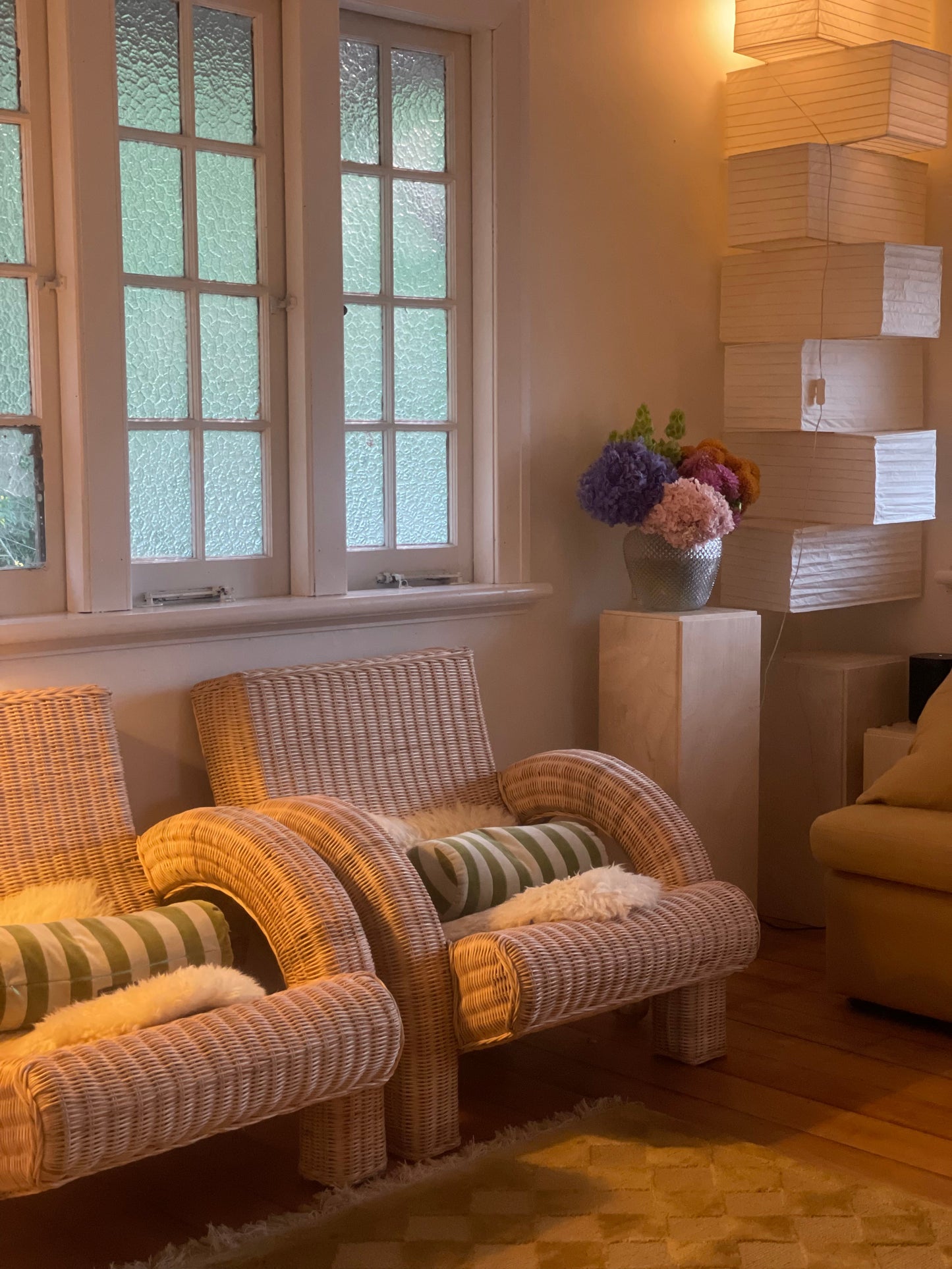 Rattan Lounge Chair - Two Available