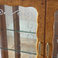 Vintage 1950s Burl & Glass Cabinet