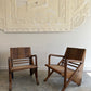 Vintage Burmese Teak and Rattan Easy Chair - Two Available