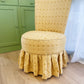 Vintage Upholstered Occasional Chair with Skirt Base