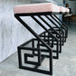 Set of Three Greek Key Bar Stools