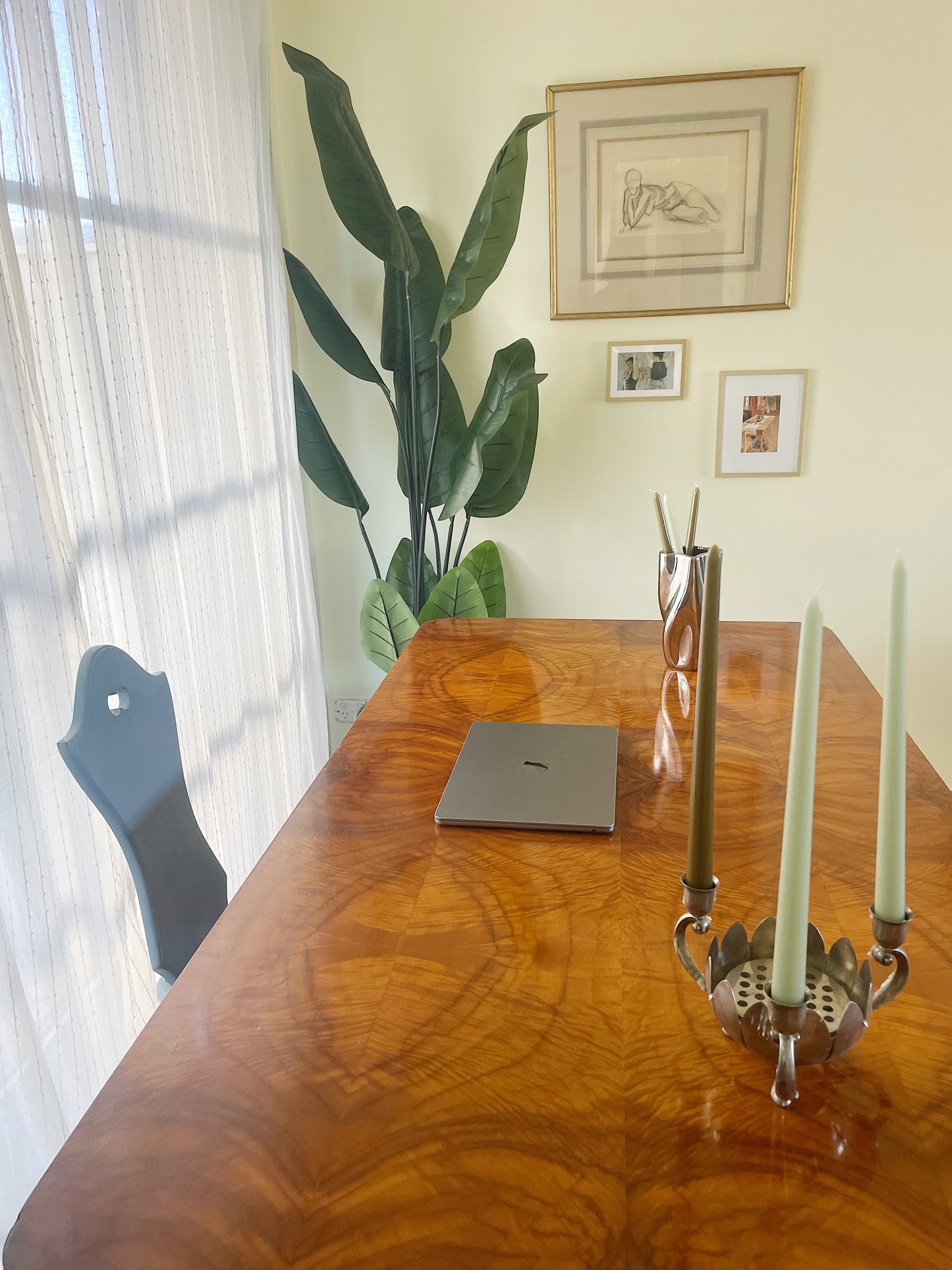 Vintage Burl Wood Table