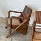 Vintage Burmese Teak and Rattan Easy Chair - Two Available
