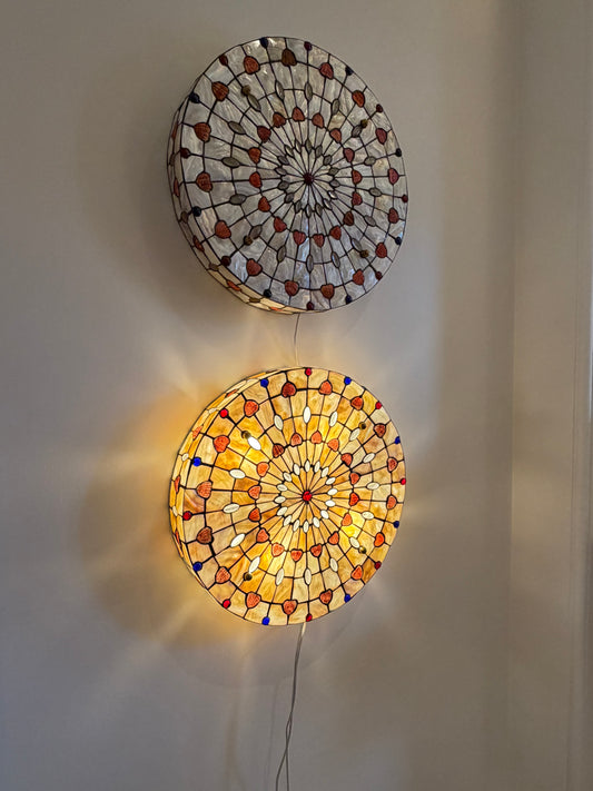 Vintage Shell Wall Lights (2 available)