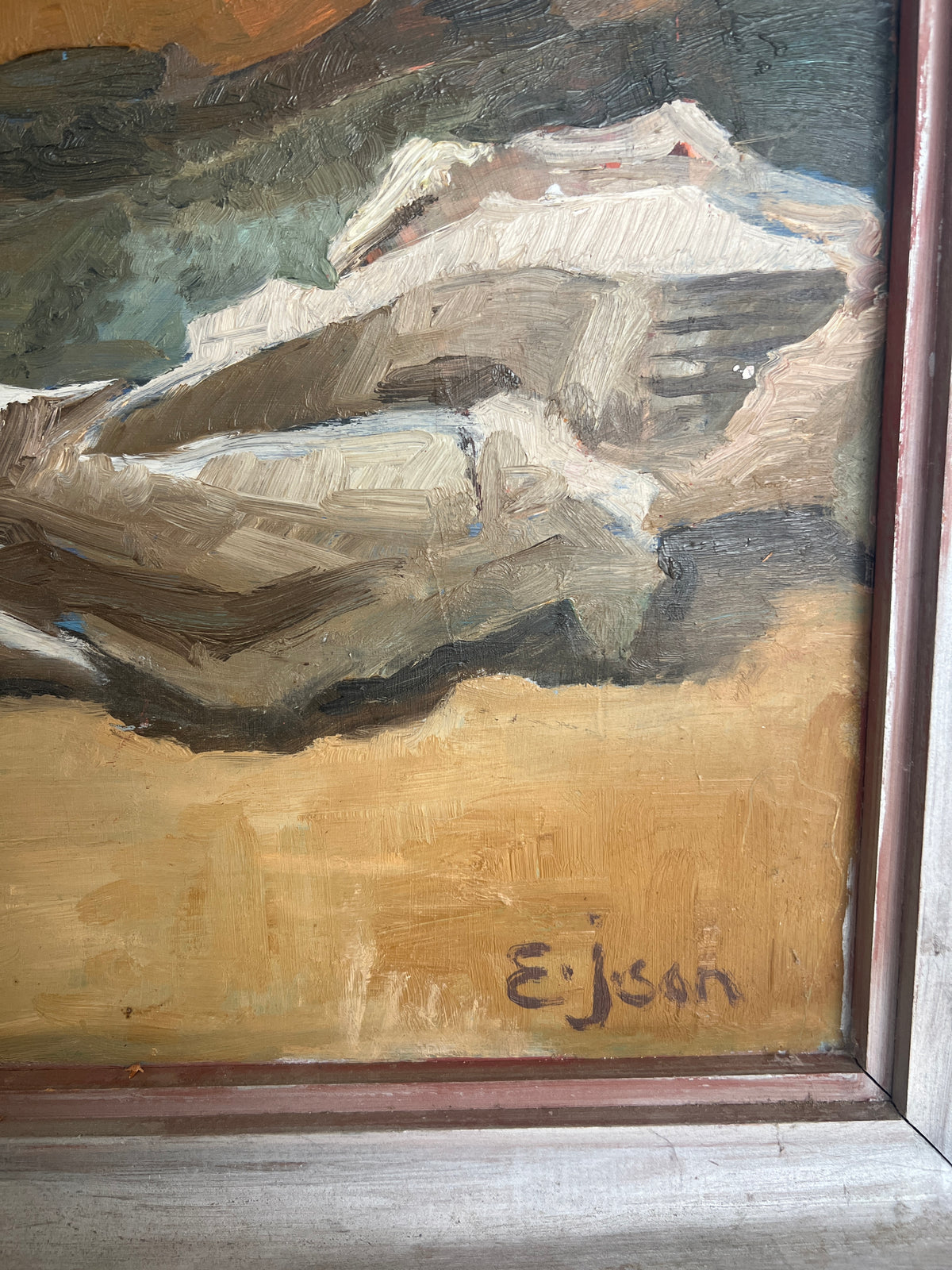 Original Oil Painting by E. J-son, Sweden