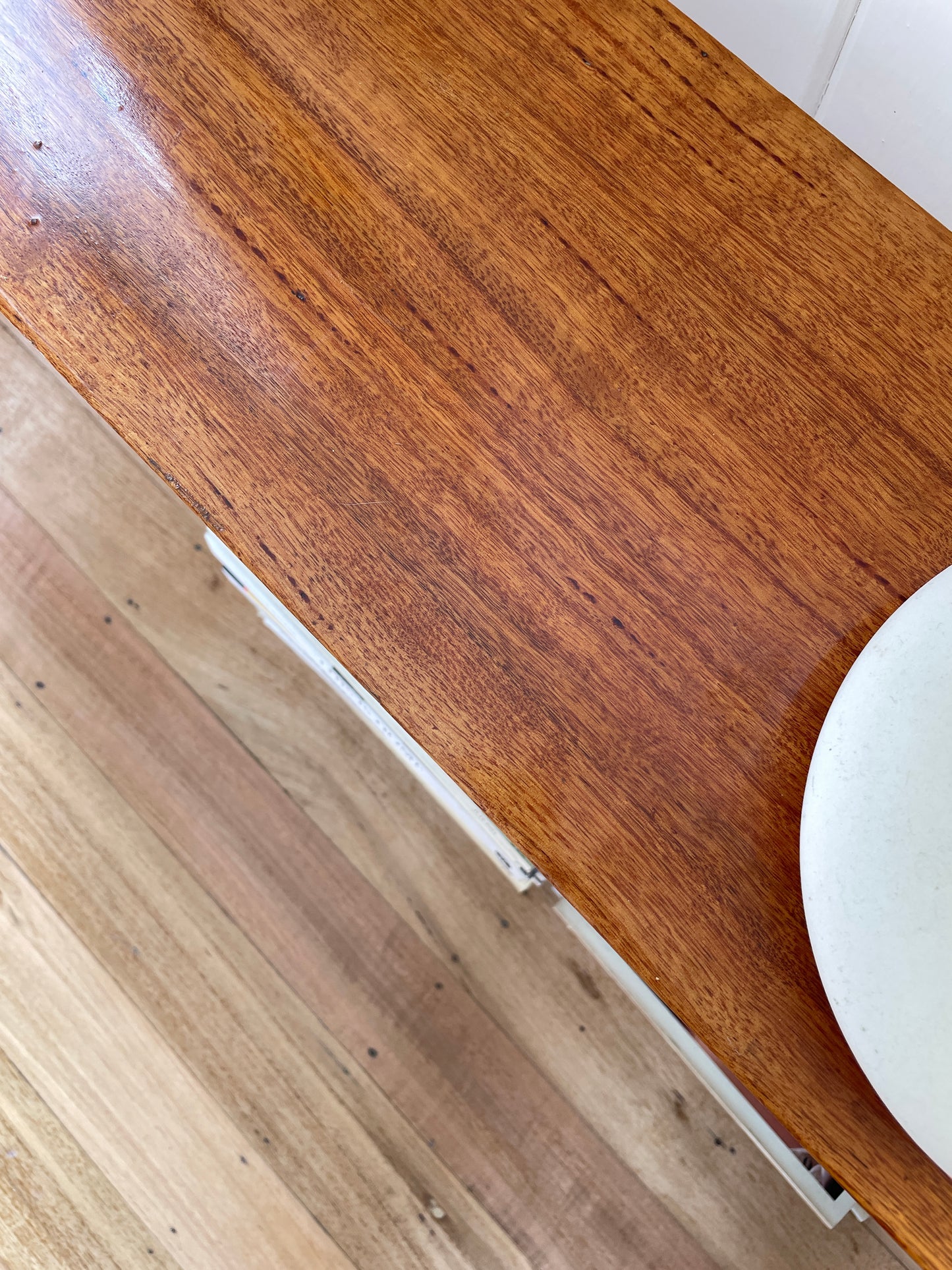 Vintage timber book shelf