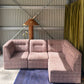Vintage Pink Tweed Midcentury Modular Sofa, 60’s