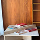 Vintage Triangle Split Level Unfilled Travertine Coffee Table
