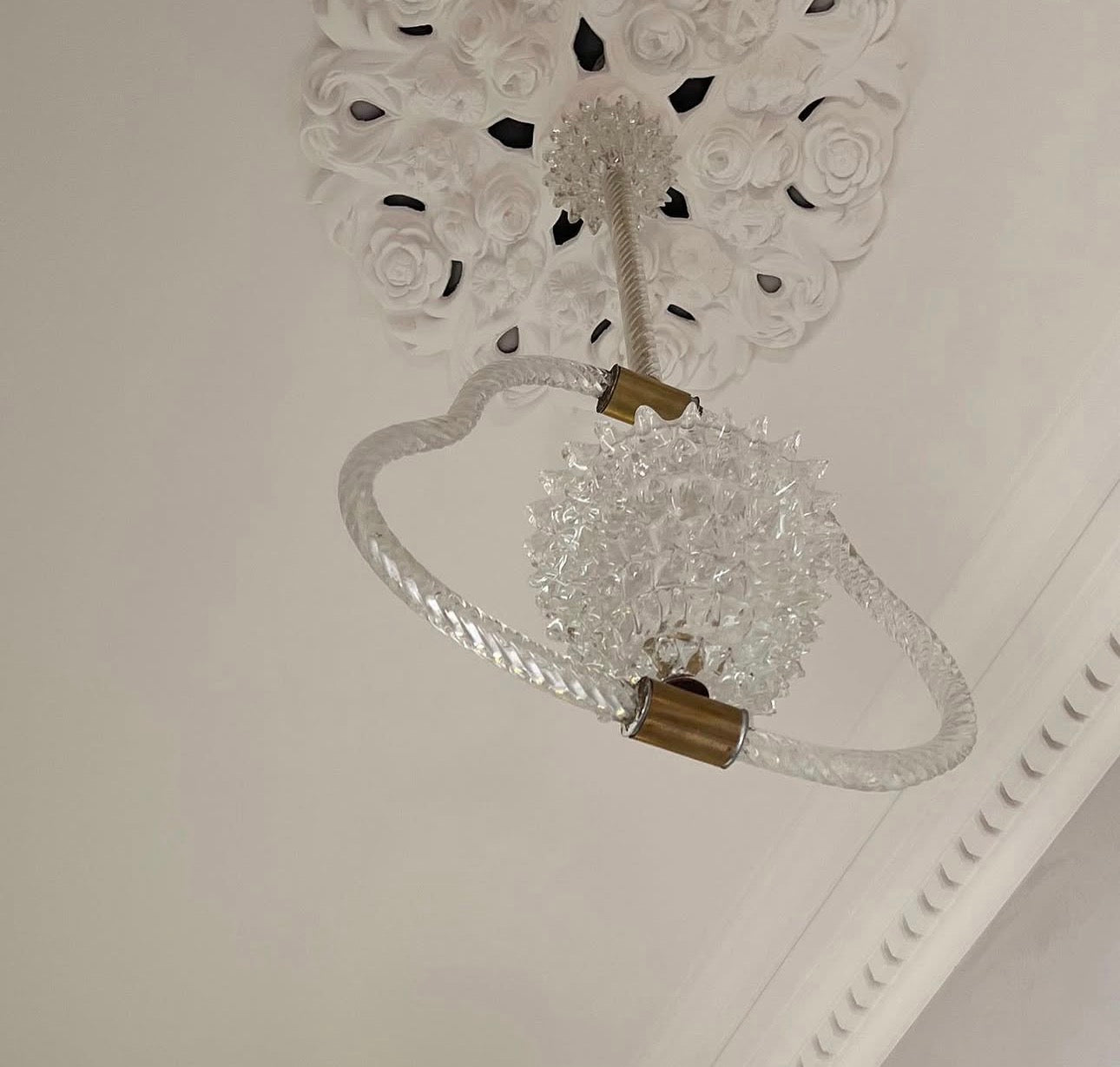 Vintage Murano Rostrato Pendant Light