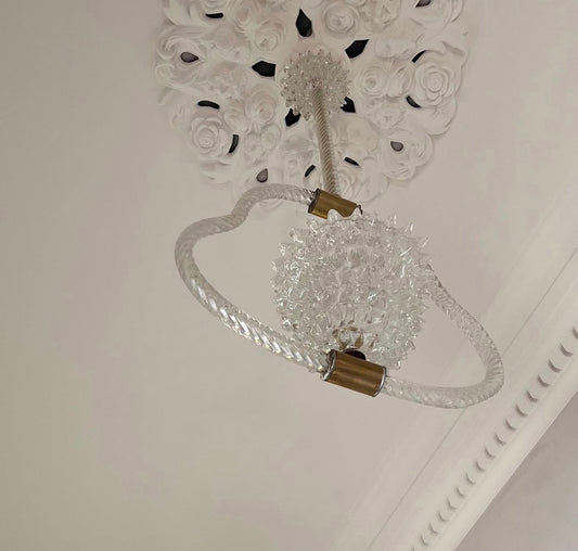 Vintage Murano Rostrato Pendant Light
