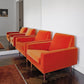 Pair Orange Velvet Parker Armchairs