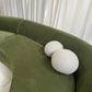 Bespoke Green Curved Modular Sofa