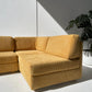 Yellow Corduroy Modular Sofa