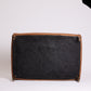 Leather Ottoman with Turned Legs & Castors