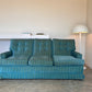 Vintage Blue / Green Striped Midcentury Sofa, 60’s