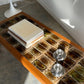Vintage Mid-Century Green Tile & Timber Coffee Table