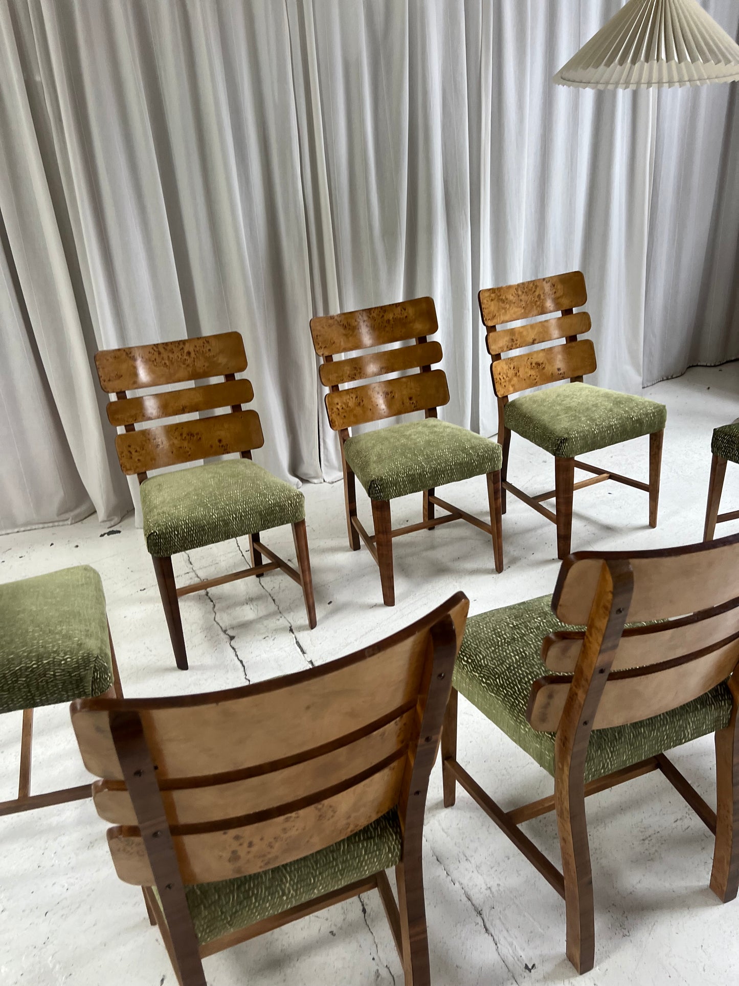 Restored Burl Chairs - Set of Eight