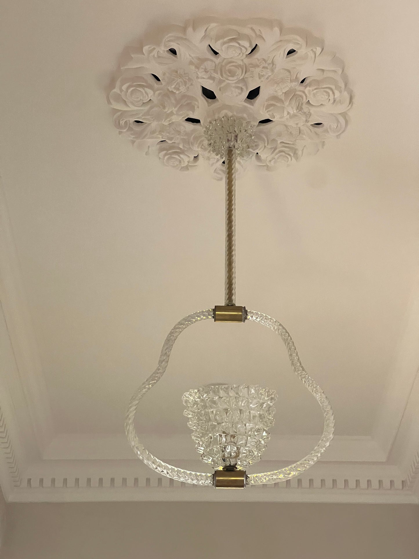 Vintage Murano Rostrato Pendant Light