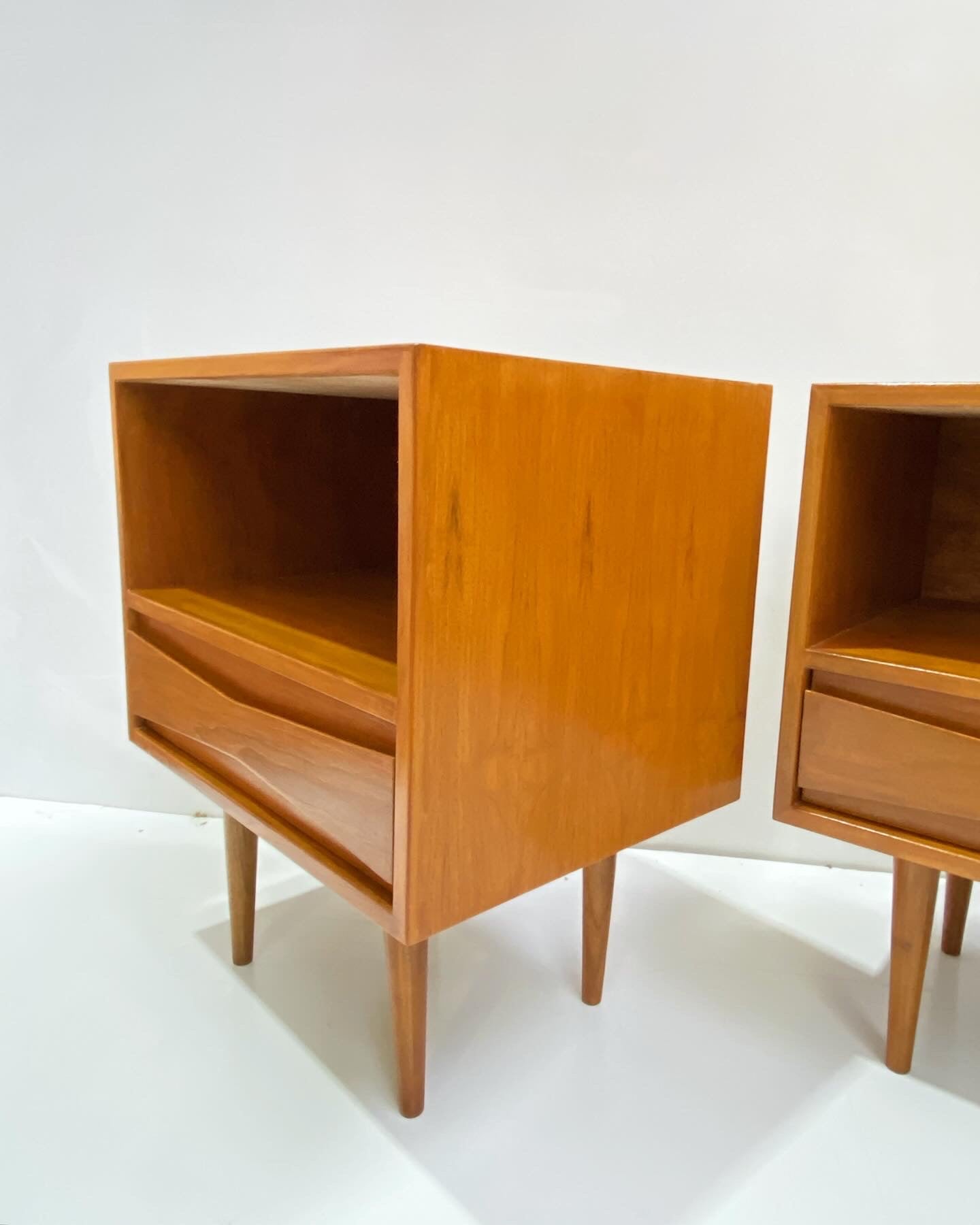 Pair of Teak Bedside Tables