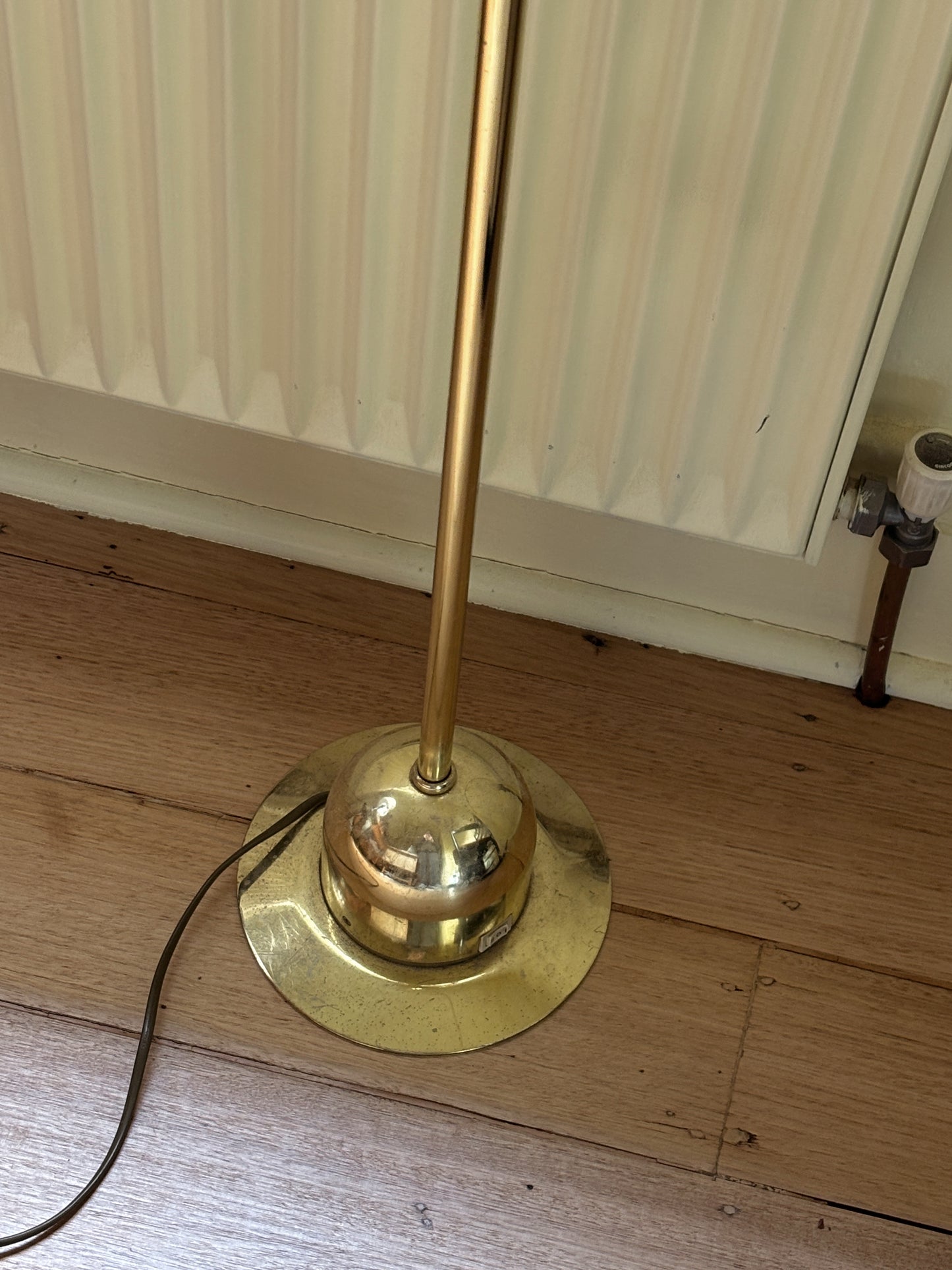 Brass Art Floor Lamp, Belgium 1980s