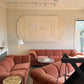 Vintage Dusty Pink Custom Made Sofas, 80's