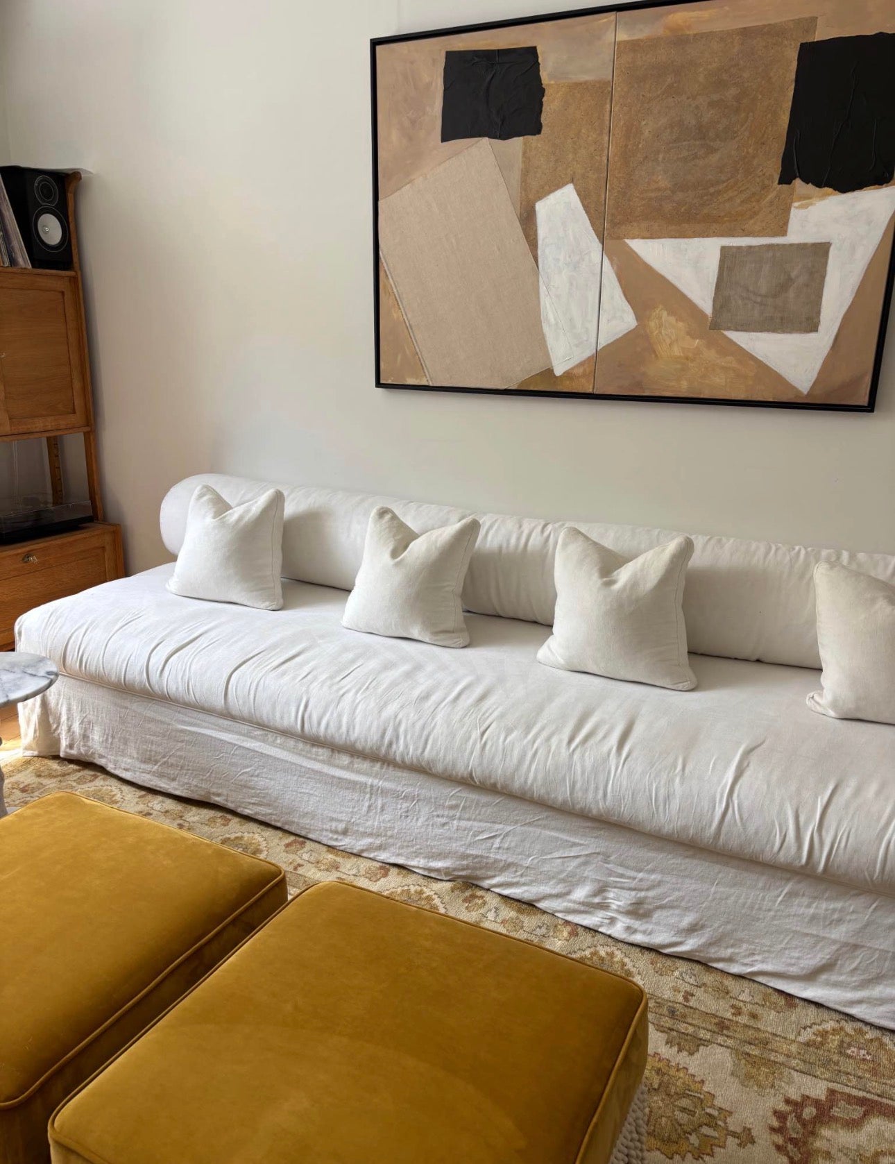 Pair of Custom Made Ottomans