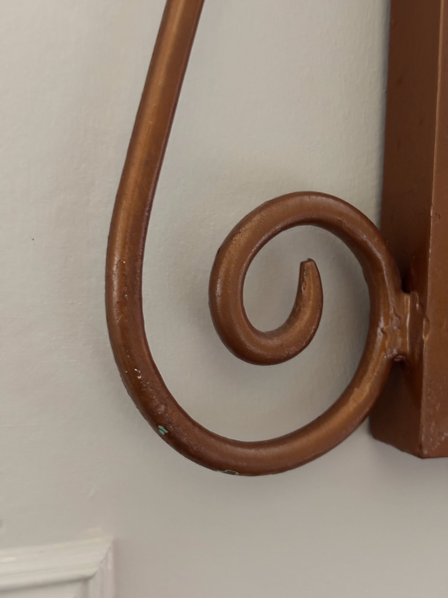 Large Vintage Wrought Iron Mirror