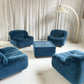 Zotta Vintage Corduroy Modular Chairs - Four Available