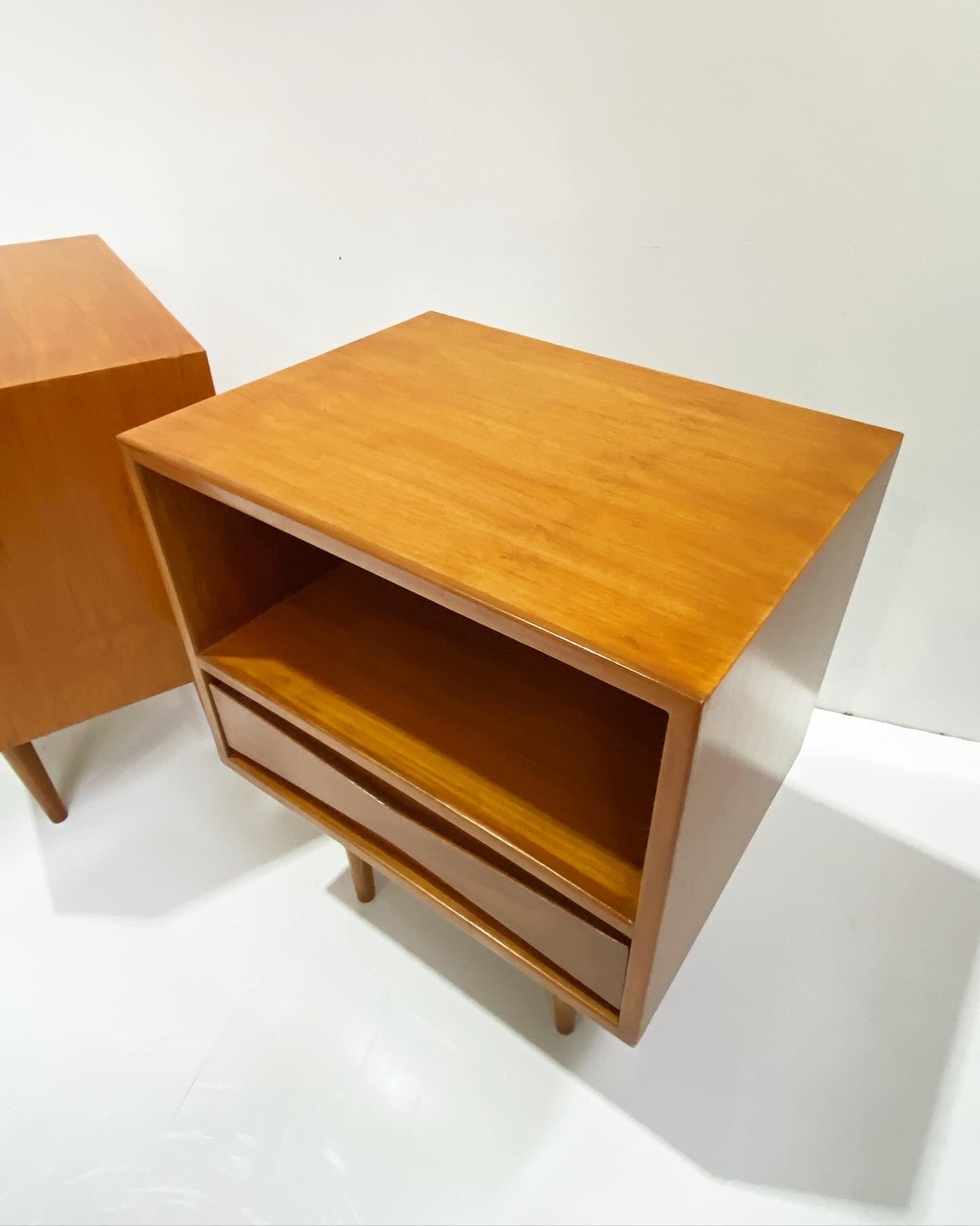 Pair of Teak Bedside Tables