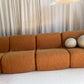 Bespoke Vintage Boucle Curved Modular Sofa