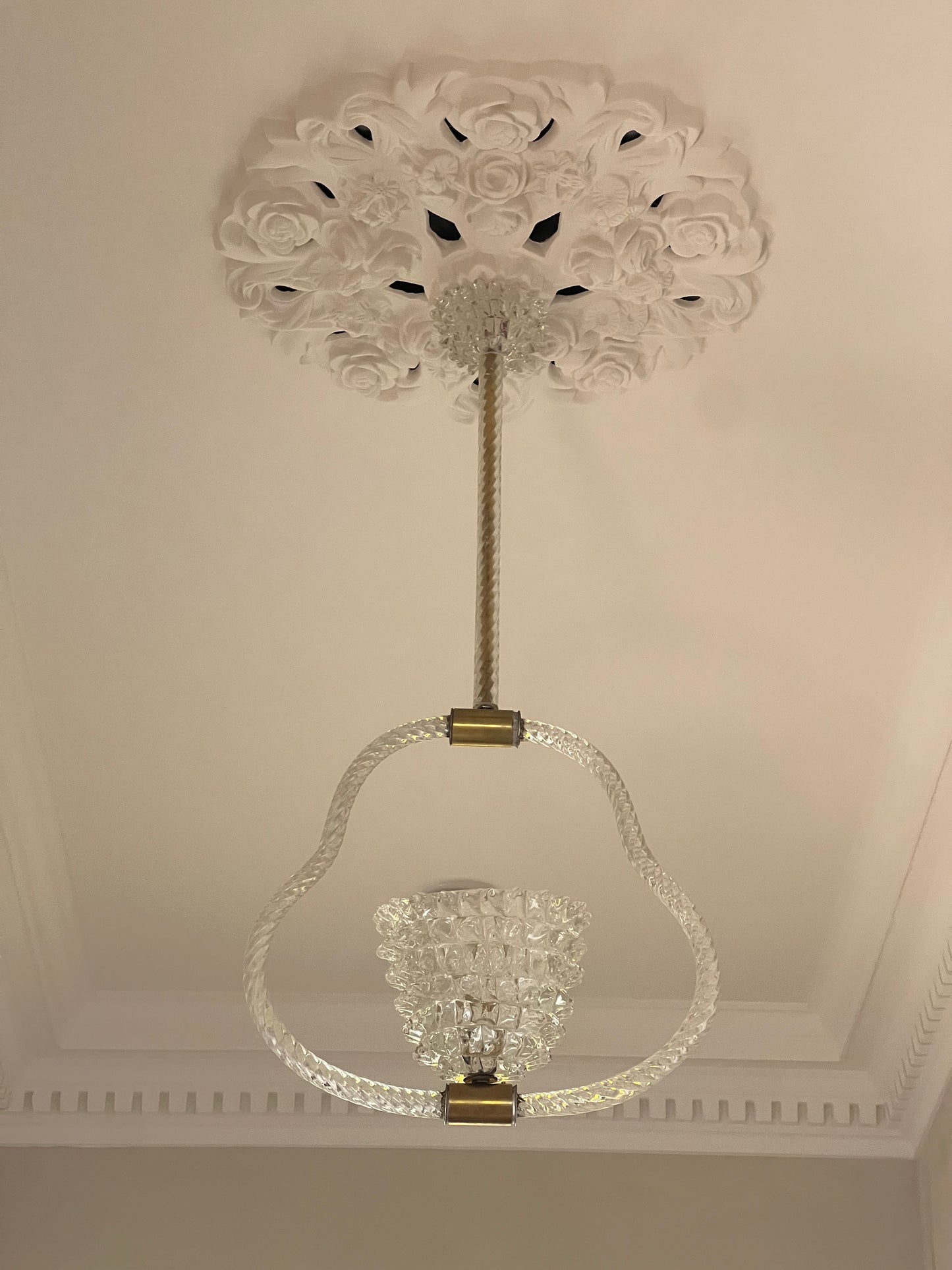 Vintage Murano Rostrato Pendant Light