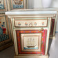Hand-Painted Indian Nautical Cupboard & Bedside Set