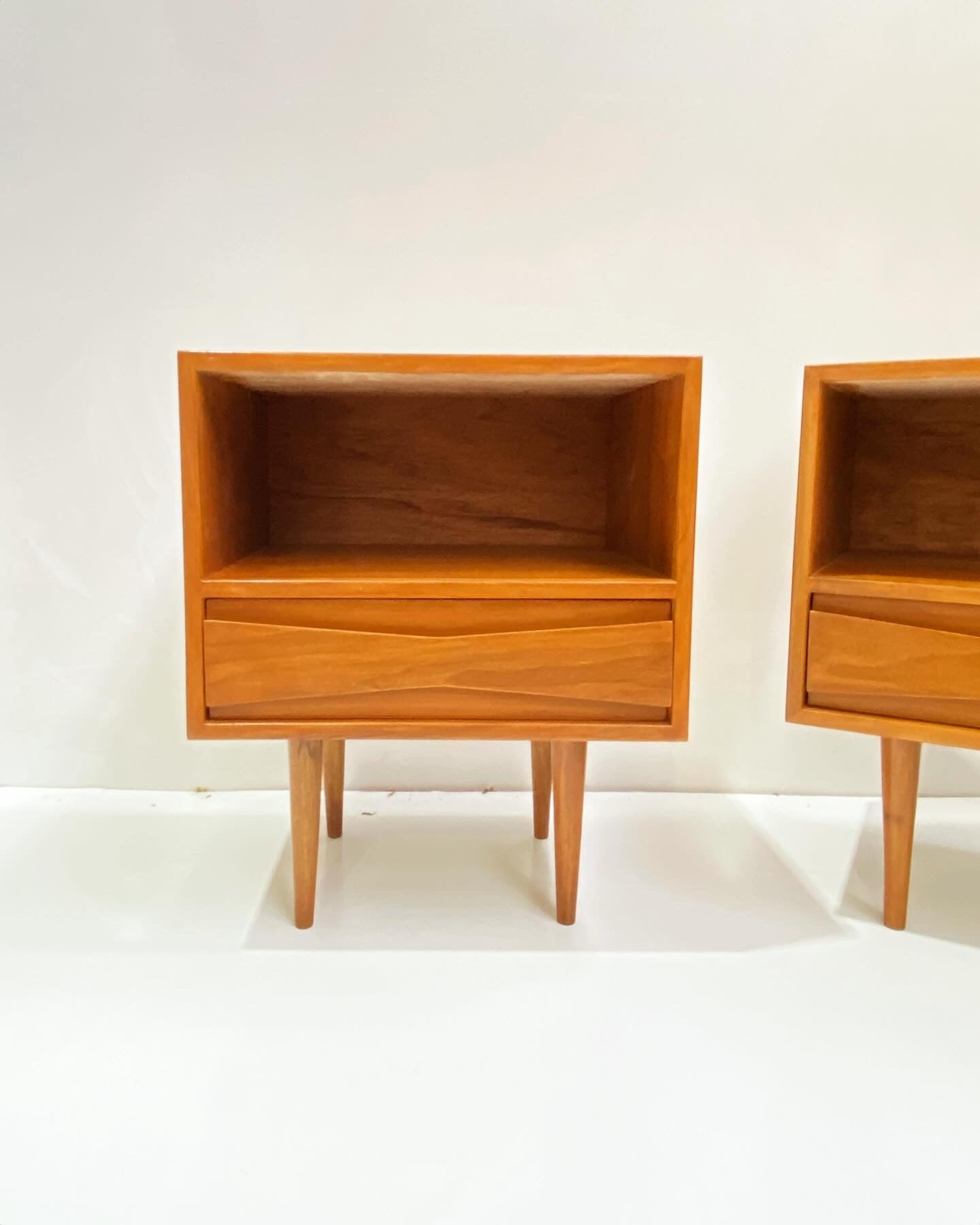 Pair of Teak Bedside Tables