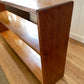 Vintage timber book shelf