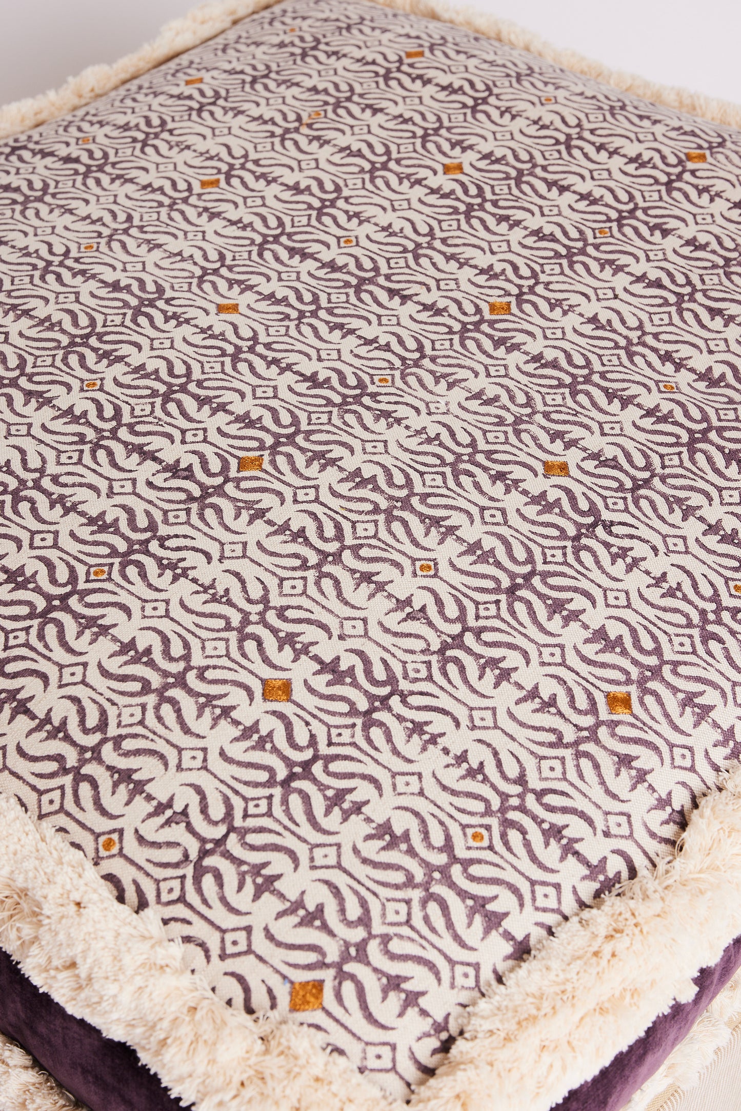Custom Designer Fabric Ottoman