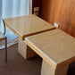 Pair of Vintage Italian Travertine Tables