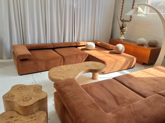 Bespoke Large Corduroy Modular Sofa