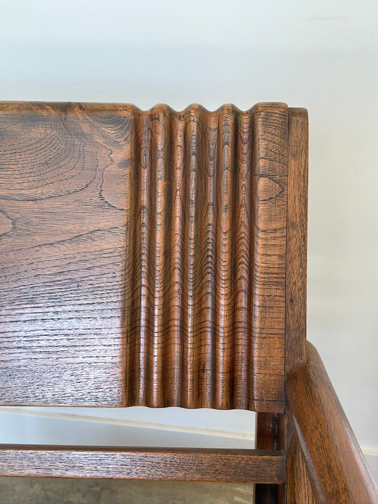 Vintage Burmese Teak and Rattan Easy Chair - Two Available