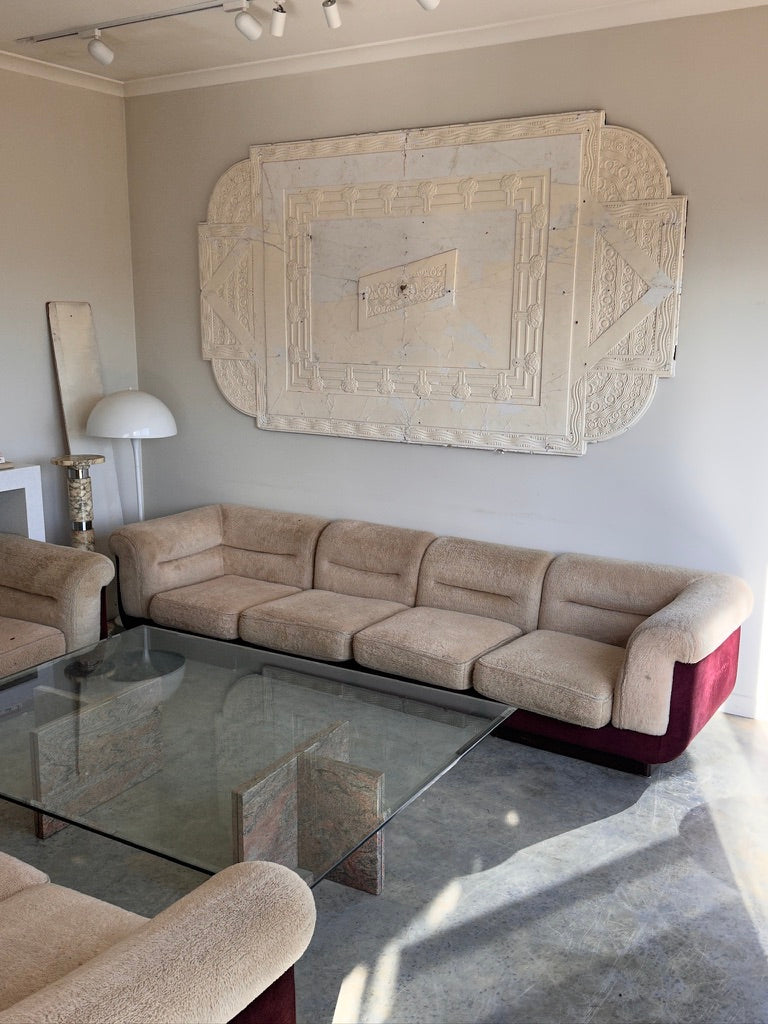 Vintage 8 Piece Fluffy Vanderoza Modular Sofa, 70’s