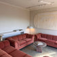 Vintage Dusty Pink Custom Made Sofas, 80's