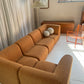 Bespoke Vintage Boucle Curved Modular Sofa