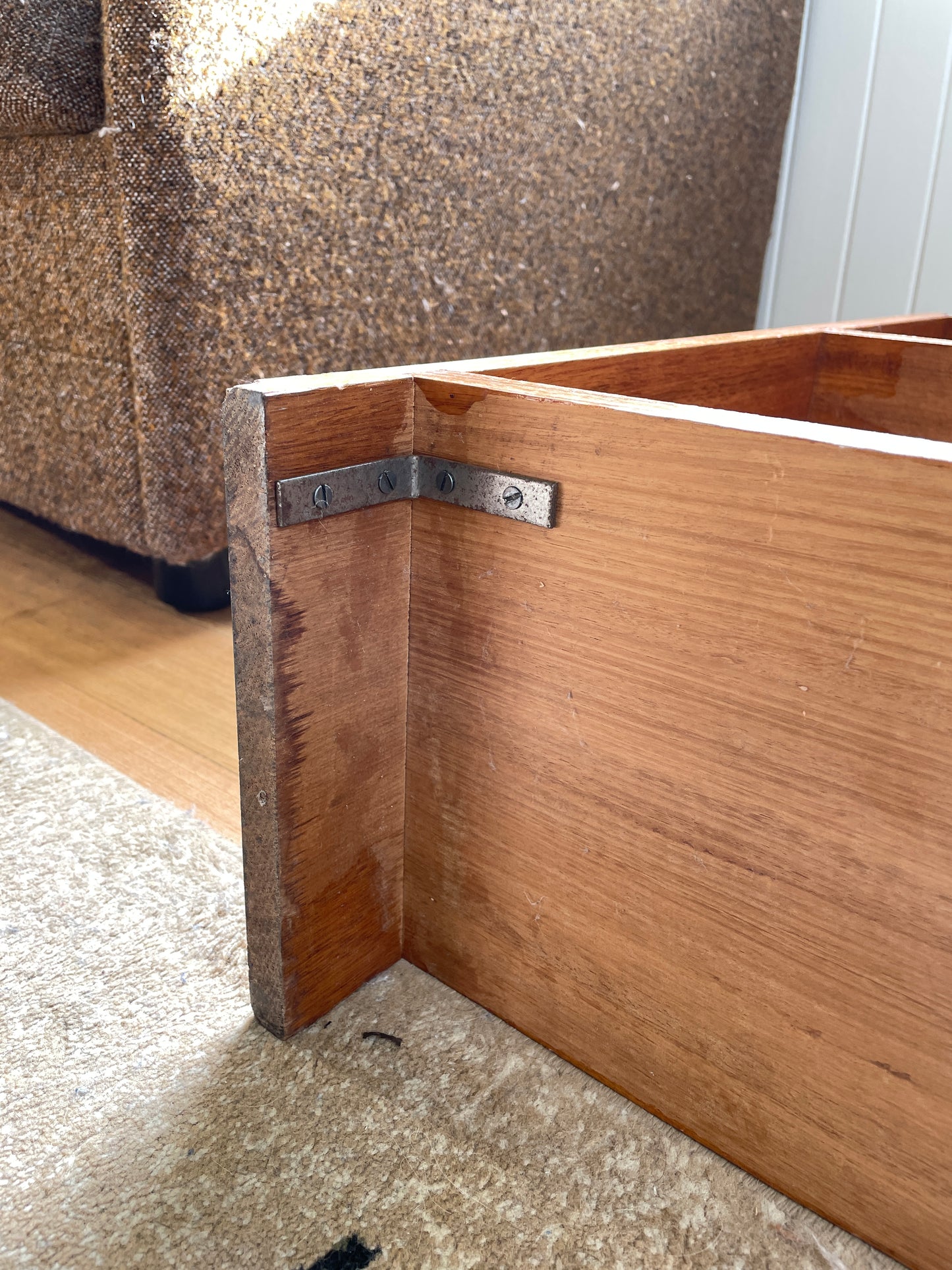 Vintage timber book shelf