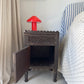 Pair of Antique Indian Carved Majuce Bedside Tables / Nightstands