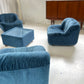 Zotta Vintage Corduroy Modular Chairs - Four Available